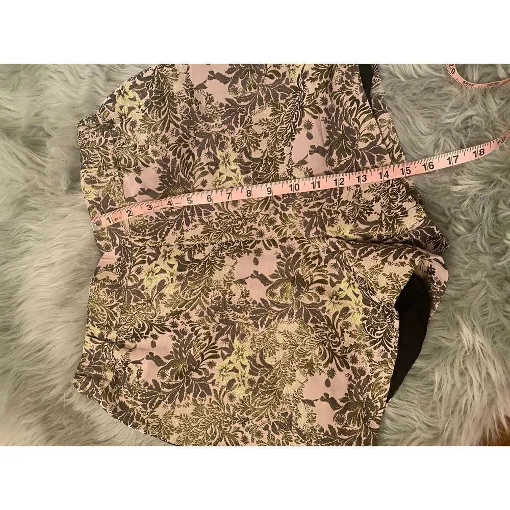 Free People Shine Like a Shorty Jacquard Shorts size small
